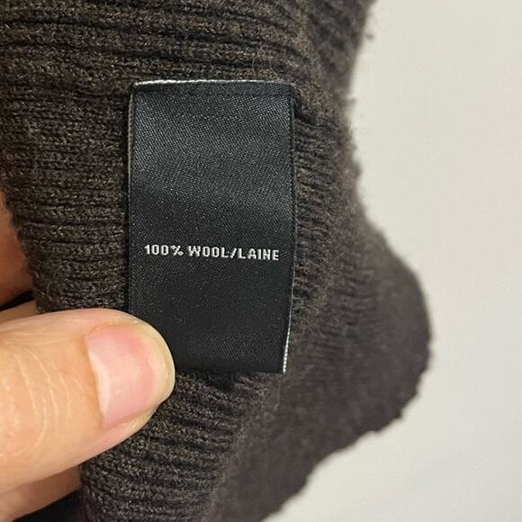 Lafayette 148 Women's Brown Wool Shrug Cardigan Sweater 3/4 Batwing Sleeves sz M - Picture 5 of 5